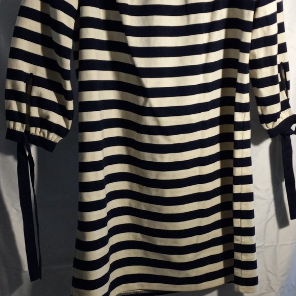J CREW - STRIPED SAILOR DRESS - NAVY/WHITE - EXTRA SMALL (NWOT) - Picture 2 of 3
